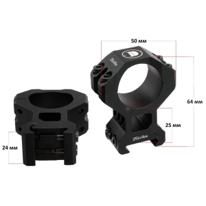 Купить Кільця Discovery Scope Mount Rings Pro (30 мм) High на Weaver/Picatinny  Фото 3