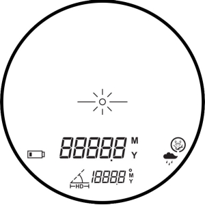 Купить Далекомір лазерний Hawke Vantage LCD 6x21 900м  Фото 3