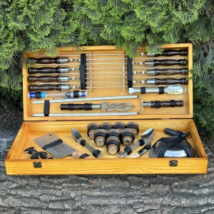 Купить Подарунковий Набір шампурів Магнат ручної роботи Світлий кейс  Фото 