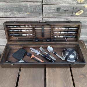 Купить Подарунковий Набір шампурів Гетьман ручної роботи  Фото 