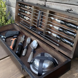 Купить Подарунковий Набір шампурів Гетьман ручної роботи  Фото 1