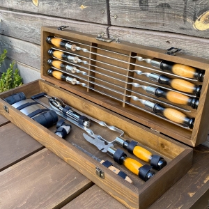 Купить Подарунковий Набір шампурів Мисливець ручної роботи  Фото 3