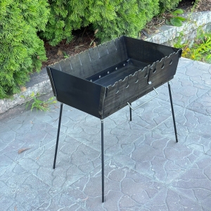 Купить Переносний дворівневий Мангал-валіза на 8 шампурів 3мм  Фото 2