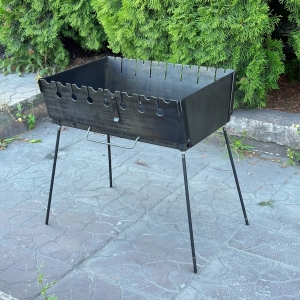 Купить Переносний дворівневий Мангал-валіза на 8 шампурів 3мм  Фото 3