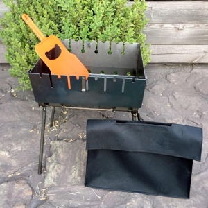 Купить Переносний дворівневий Мангал-валіза на 6 шампурів 2мм  Фото 5