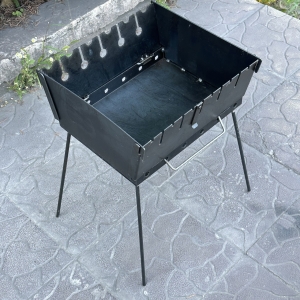 Купить Переносний дворівневий Мангал-валіза на 6 шампурів 2мм  Фото 3