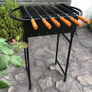 Купить Універсальний Мангал зі знімними ніжками на 6 шампурів 4мм  Фото 3