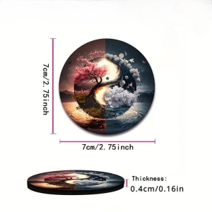 Купить Підставки для Автомобіля "Дерево Життя" Світяться у Темряві - Синій, Жовтий, Рожевий  Фото 2