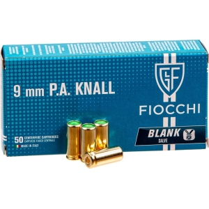 Патроны холостые Fiocchi 9 мм Р.А. - 25 шт.
