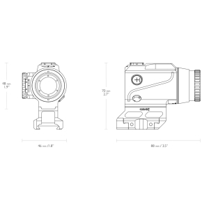 Купить Прицел призматический Hawke Prism Sight 1x15 сетка Speed Dot 3 MOA  Фото 4