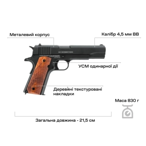 Купить Umarex Colt 1911 Classic Blowback 4,5 мм BB  Фото 5