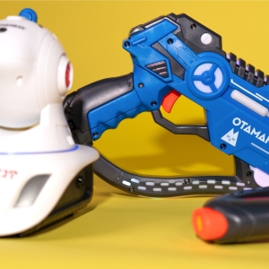 Купить Набір лазерної зброї OTAMANKO Лазерні бої 2 лазерних пістолета і проектор  Фото 7