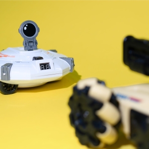 Купить Танк OTAMANKO з рухомою мішенню SPACE BATTLE Бежевий  Фото 4