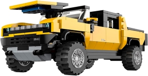 Купить Машинка-конструктор Rastar Bricks Hummer EV 1:30 Жовтий  Фото 2