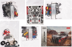 Купить Машинка-конструктор Rastar Bricks Audi RS Q e-tron 1:30 Сірий  Фото 5