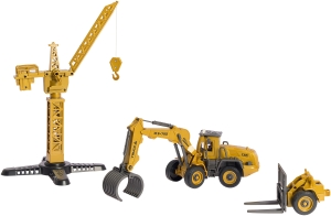 Купить Машинка-конструктор OTAMANKO АВТОКОНСТРУКТОР Навантажувач вилочний/з грейфером для деревини 2 в 1  Фото 