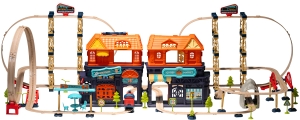 Купить Ігровий набір OTAMANKO ХОРОБРИЙ ПАРОВОЗИК трюкова залізна дорога 222 деталі  Фото 