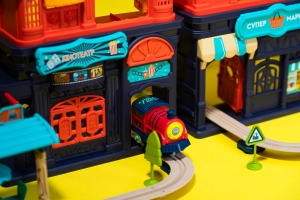 Купить Ігровий набір OTAMANKO ХОРОБРИЙ ПАРОВОЗИК трюкова залізна дорога 222 деталі  Фото 5