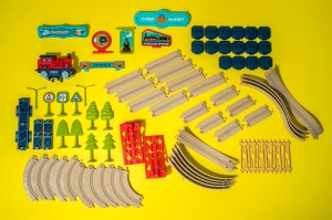 Купить Ігровий набір OTAMANKO ХОРОБРИЙ ПАРОВОЗИК трюкова залізна дорога 207 деталей  Фото 8