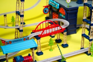 Купить Ігровий набір OTAMANKO ХОРОБРИЙ ПАРОВОЗИК трюкова залізна дорога 207 деталей  Фото 6