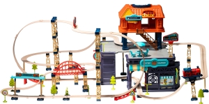 Купить Ігровий набір OTAMANKO ХОРОБРИЙ ПАРОВОЗИК трюкова залізна дорога 207 деталей  Фото 