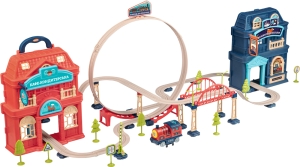 Купить Ігровий набір OTAMANKO ХОРОБРИЙ ПАРОВОЗИК трюкова залізна дорога  Фото 