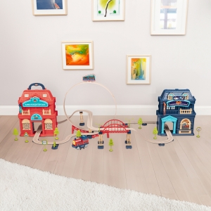 Купить Ігровий набір OTAMANKO ХОРОБРИЙ ПАРОВОЗИК трюкова залізна дорога  Фото 7