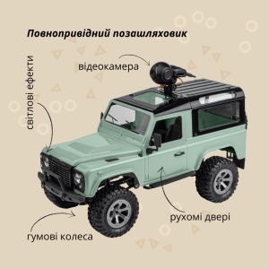 Купить Машинка OTAMANKO 4x4 повнопривідний позашляховик з камерою зелений  Фото 1
