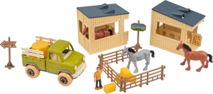 Купить Ігровий набір OTAMANKO Веселий хутір (вантажівка і конюшня з конями)  Фото 