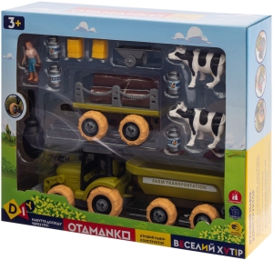 Купить Ігровий набір OTAMANKO Веселий хутір (трактор з причепами і фермер з коровами)  Фото 9