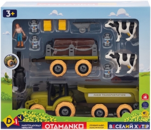 Купить Ігровий набір OTAMANKO Веселий хутір (трактор з причепами і фермер з коровами)  Фото 7