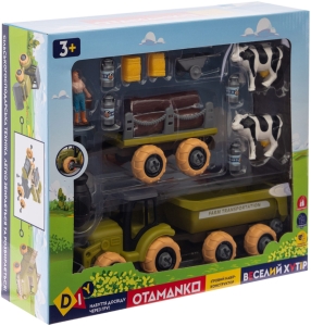 Купить Ігровий набір OTAMANKO Веселий хутір (трактор з причепами і фермер з коровами)  Фото 8
