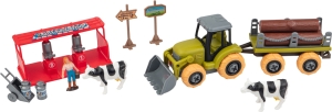 Купить Ігровий набір OTAMANKO Веселий хутір (трактор і молочна ферма з коровами)  Фото 