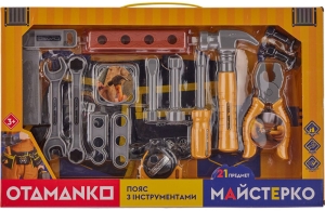 Купить Іграшковий інструмент OTAMANKO Пояс з інструментами Жовтий  Фото 4