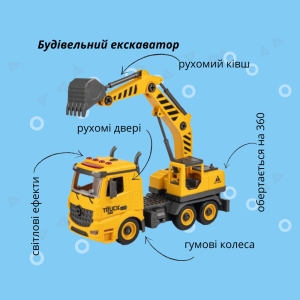 Купить Машинка-конструктор OTAMANKO АВТОКОНСТРУКТОР Екскаватор  Фото 1