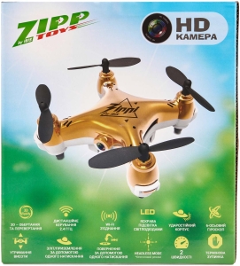 Купить Квадрокоптер ZIPP Toys з камерою "Малюк Zippi" з додатковим акумулятором. Колір - золотий  Фото 8