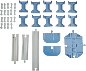 Купить Игровой набор ZIPP Toys "Городской экспресс" 104 детали. Синий  Фото 9