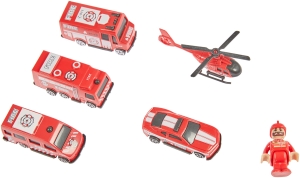 Купить Ігровий набір ZIPP Toys "Міський експрес" 92 деталі. Червоний  Фото 11