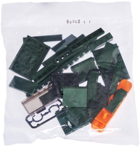 Купить Конструктор ZIPP Toys "Потяг DF2159 з рельсами". Колір: зелений  Фото 10