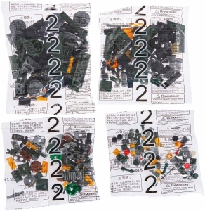 Купить Конструктор ZIPP Toys "Потяг DF2159 з рельсами". Колір: зелений  Фото 14