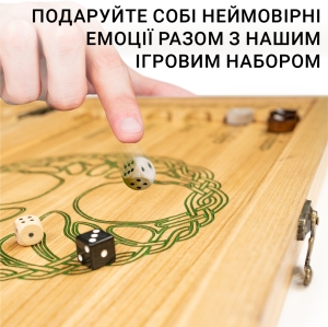 Купить Нарди з натурального дерева ясеня та епоксидної смоли 65*65 см  Фото 3