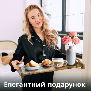 Купить Піднос зі вставками дерева та епоксидної смоли з дерев