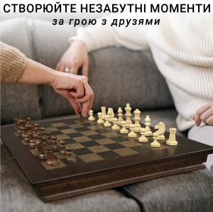 Купить Настільна гра Шахи ручної роботи з дуба та ясеня  Фото 5