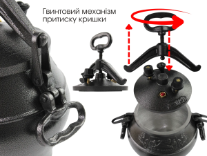 Купить Афганский казан-скороварка 50 л черный Rashko Baba  Фото 5