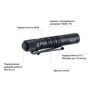 Купить Фонарь Olight I3T EOS Black  Фото 4