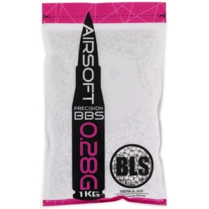 Страйкбольні кульки BLS Precision White 6 мм 0,28 г 1 кг