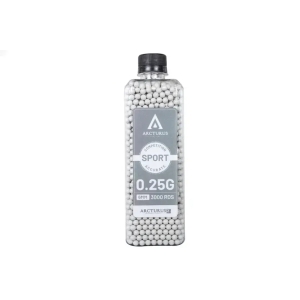 Купить Страйкбольні кулі Arcturus RS SPORT Match Grade 0.25g BBs 3000 pcs bottle White  Фото 