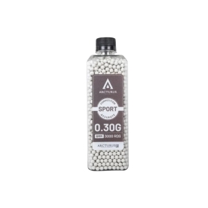 Купить Страйкбольні кулі Arcturus RS SPORT Match Grade 0.30g BBs 3000 pcs bottle White  Фото 