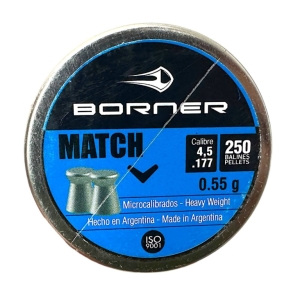 Borner Match, 4,5мм, 0,58 гр 250 шт