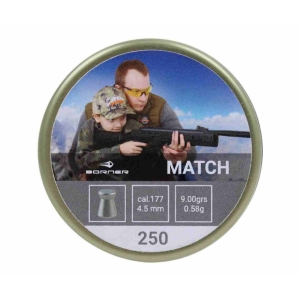 Borner Match, 4,5мм, 0,58 гр 250 шт